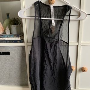 LULULEMON sheer black top